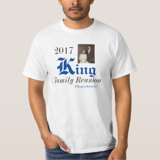 Familjmöte för 2017 kung t-shirt