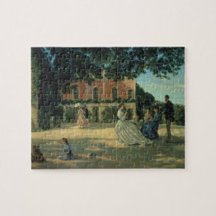 Familjmöte på terrassen på Meric, 1867 Pussel