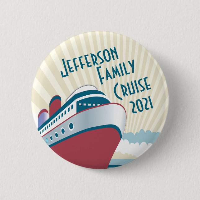 Familjmötekryssning med vintagefrakten knapp (Framsida)