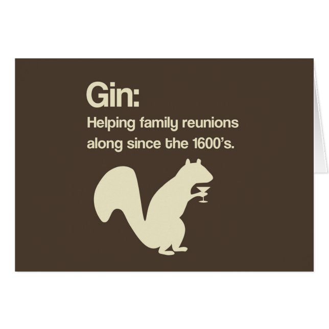 Familjmöten och Gin OBS Kort (Framsidan Horizontal)