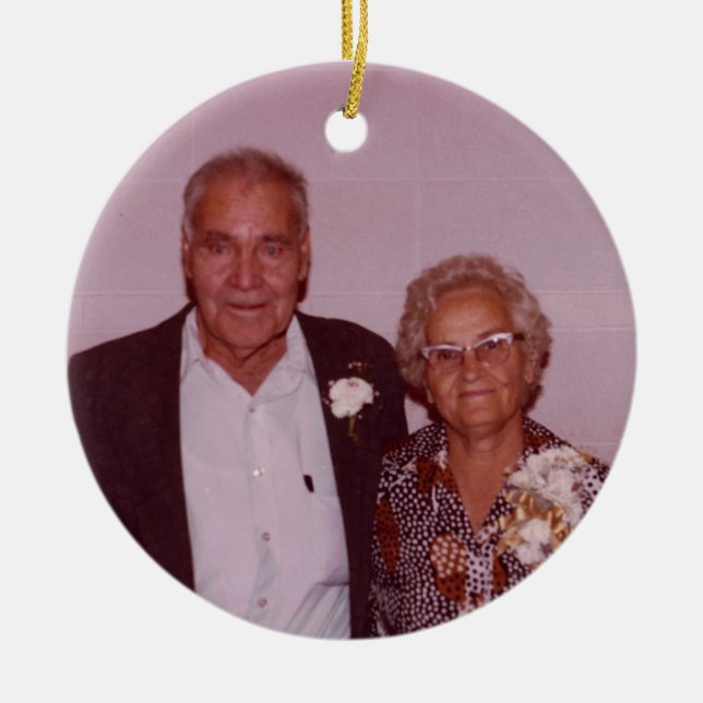 Familjmöteprydnad Julgransprydnad Keramik (Framsidan)