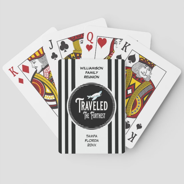 Familjmöteutmärkelsen reste det mest bortersta casinokort (Baksidan)