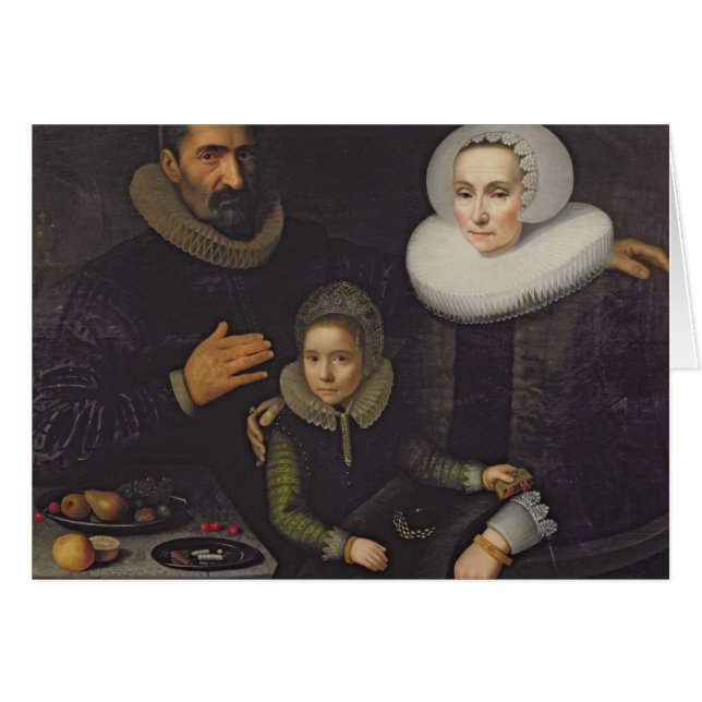 Familjporträtt Hälsningskort (Framsidan Horizontal)