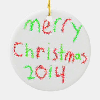 Familjprydnad 2014 julgransprydnad keramik