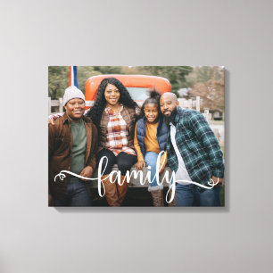 Familjskriptfoto Canvastryck