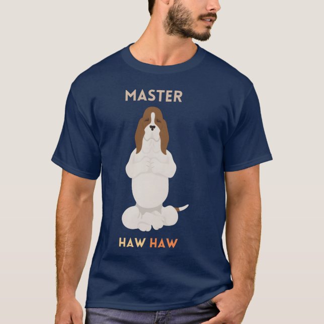 Familjvän yoga hundar t shirt (Framsida)