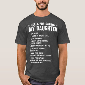 FAMILY 365 Regler för att ha ätit min dotterunge T Shirt