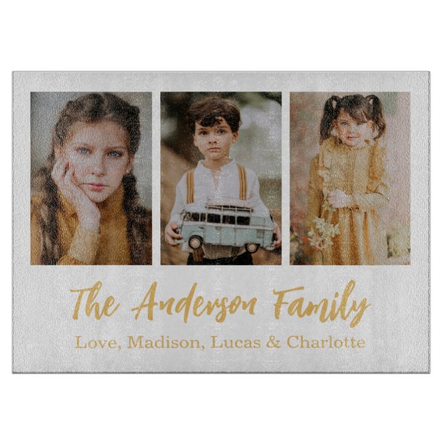 Family 3 Photo Collage Keepsake (Framsidan)