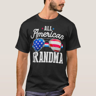 Family 4th Of July s Matching Grandma American Fla T Shirt