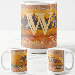 Family Abstrakt Sunset 0612 Kaffemugg