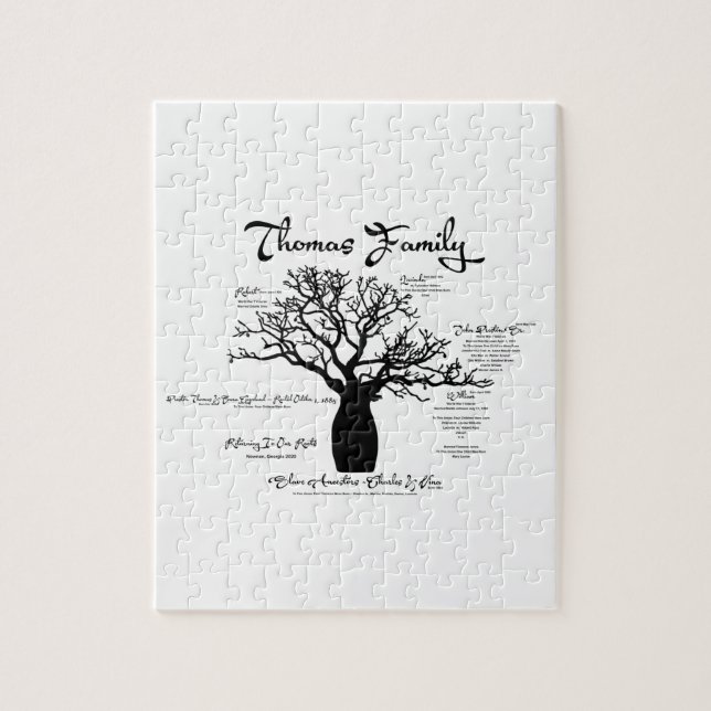 Family Ancestor Puzzle Pussel (Vertikal)