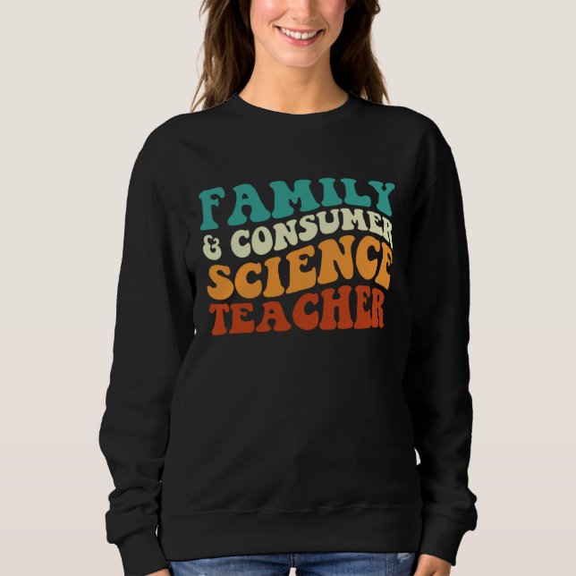 Family And Consumer Science Teacher Retro Groovy F T Shirt (Framsida)