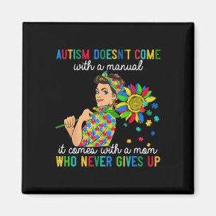 Family Autism Awareness Month kommer inte med en  Magnet