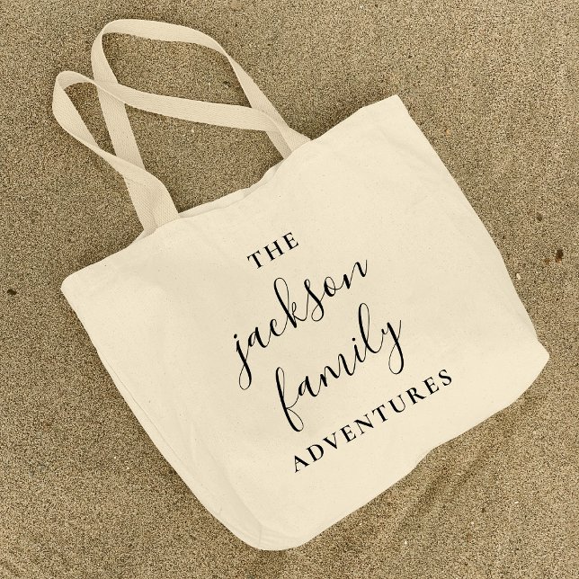 Family Äventyr | Ursprunglig modern minimal Jumbo Tygkasse (Skapare uppladdad)
