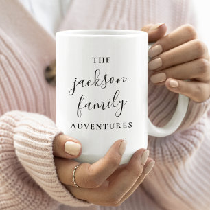 Family Äventyr Ursprunglig modern minimal Kaffemugg