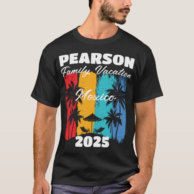 Family Beach-avacation 2025 T Shirt (Framsida)