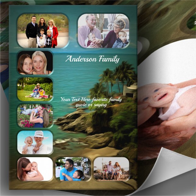 Family Beach Dream 0026 Art-utskrift Poster (Skapare uppladdad)