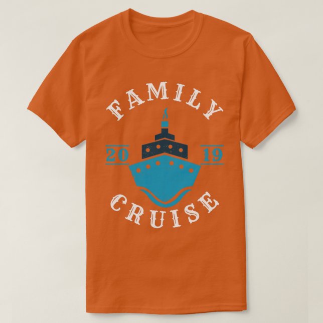 Family Boat Cruise Frakt Funny Cruising Humor T Shirt (Design framsida)