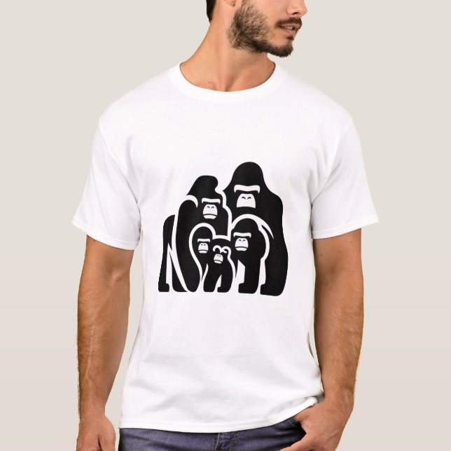 "Family Bond Gorilla T-Shirt Design" (Framsida)