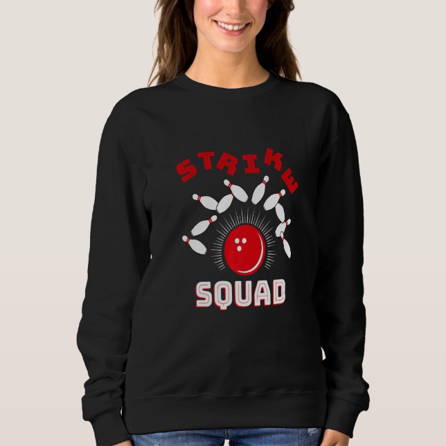 Family Bowling Gutter Rollin' Bowlers Squad Strike T Shirt (Framsida)