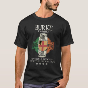 Family Burke arm Ireland Irish Celtic kor T Shirt