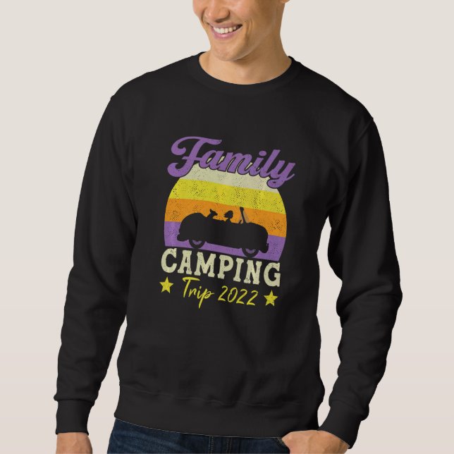 Family Camping Resa 2022 Lång Ärmad Tröja (Framsida)