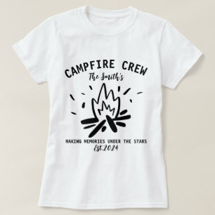 Family Camping Vacation 2024, Campfire Crew T Shirt