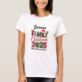 Family Christmas 2025 customizable Matching T Shirt