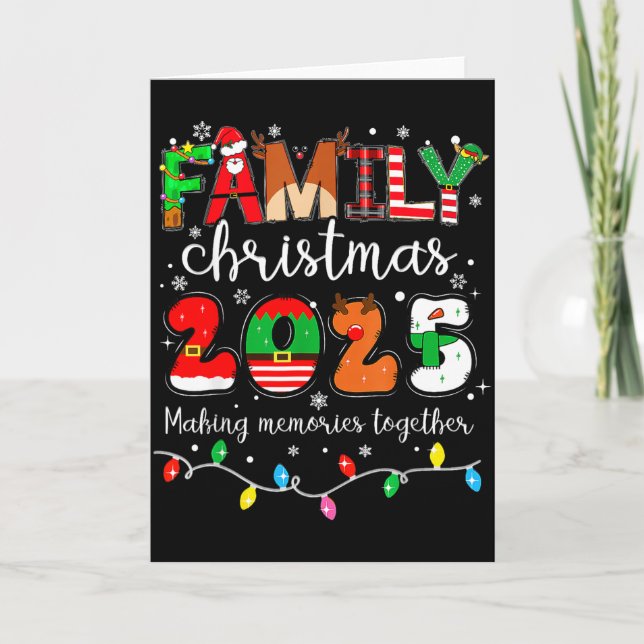 Family Christmas 2025 Matching Outfit Xmas Squad S Kort (Framsida)