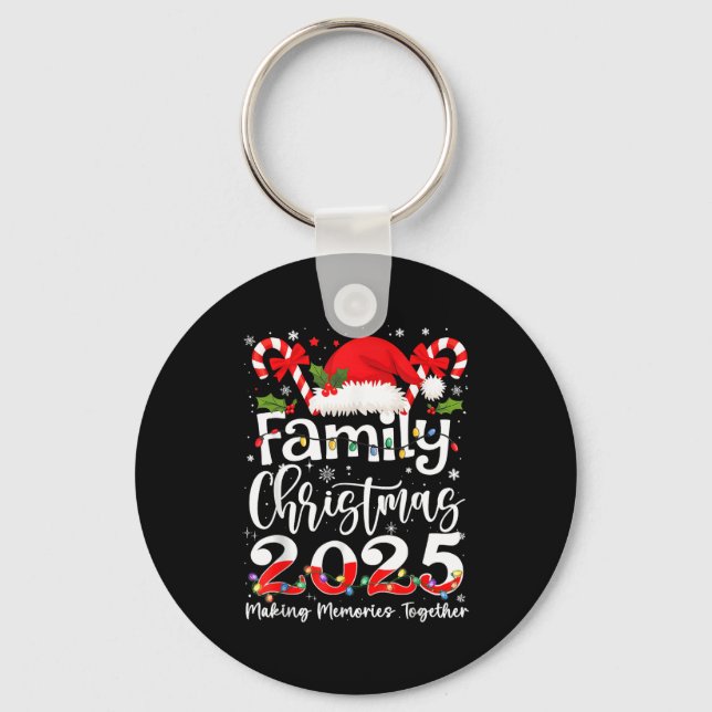 Family Christmas 2025 Matching Outfit Xmas Squad S Nyckelring (Framsida)
