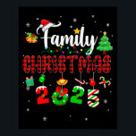 Family Christmas 2025 Matching Red Plaid Squad San Poster<br><div class="desc">Family Christmas 2025 Matching Red Plaid Squad Santa Elf</div>