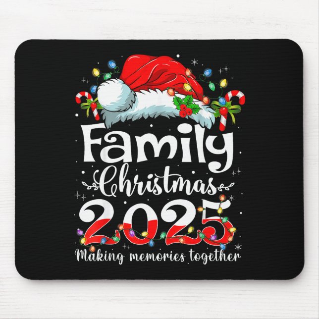 Family Christmas 2025 Matching Squad Santa Elf Fun Musmatta (Framsidan)