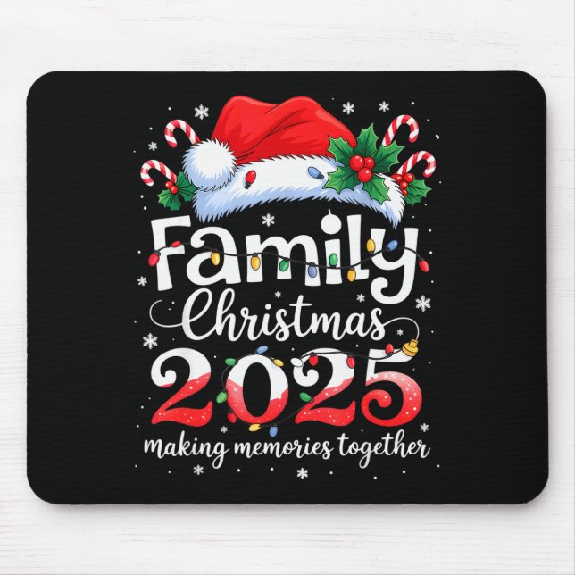 Family Christmas 2025 Matching Squad Santa Elf Fun Musmatta (Framsidan)