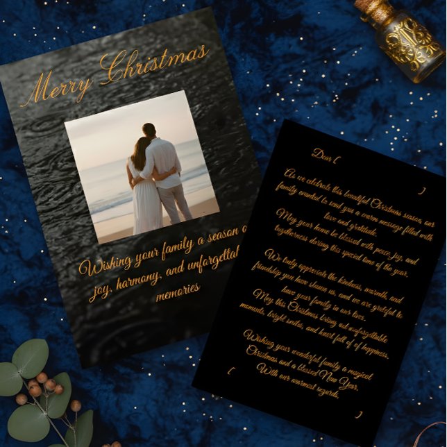 Family Christmas Card – Editable Design Tack Kort (Skapare uppladdad)