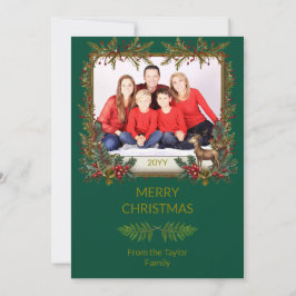 Family Christmas Card Inbjudningar
