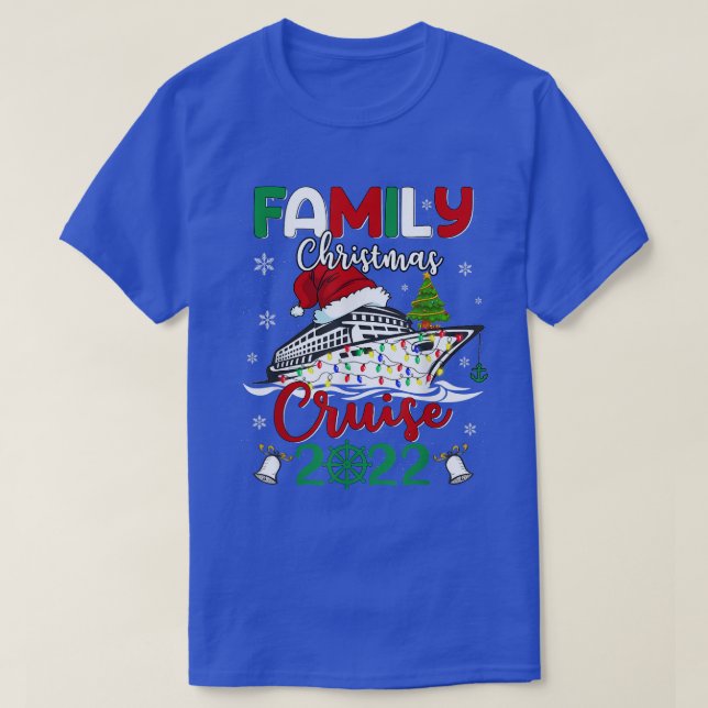 Family Christmas Cruise 2022 Cruise Squad Xmas  T Shirt (Design framsida)