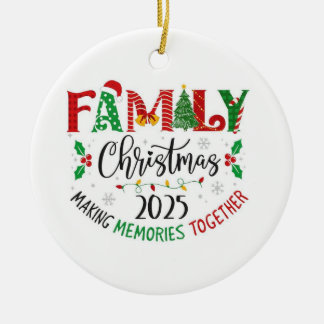 Family Christmas design Julgransprydnad Keramik