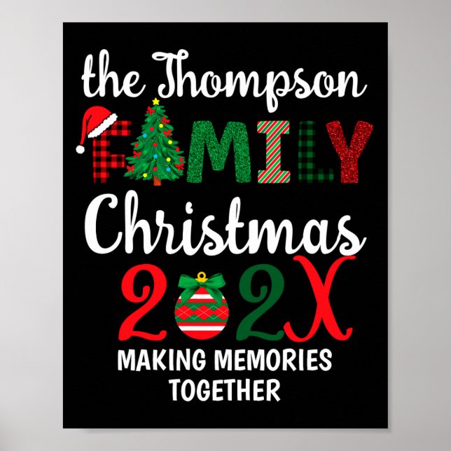 Family Christmas Making Memories Together  Poster (Framsidan)
