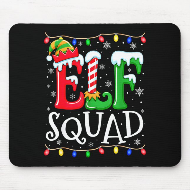 Family Christmas Matching Pajamas Elf Xmas Squad  Musmatta (Framsidan)