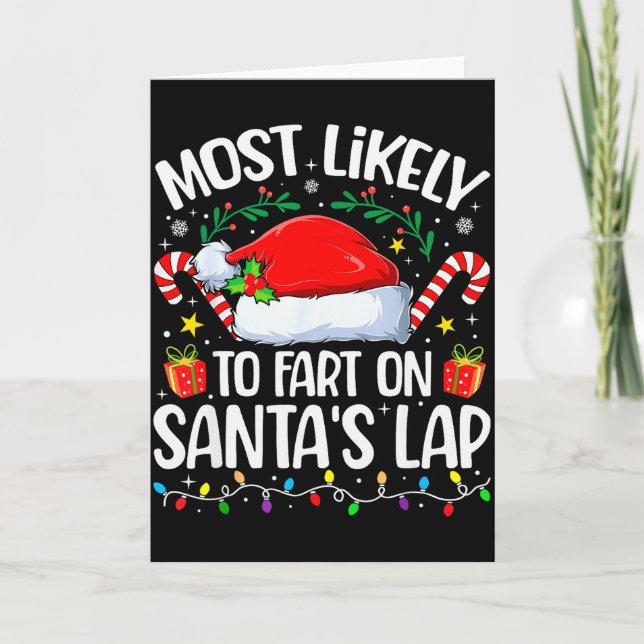 Family Christmas Most Likely To Fart On Santa's La Kort (Framsida)