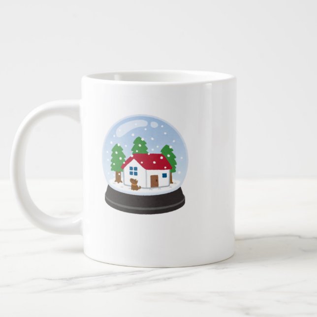 Family Christmas Mug – Fun Holiday Hot Cocoa Cup Jumbo Mugg (Vänster)