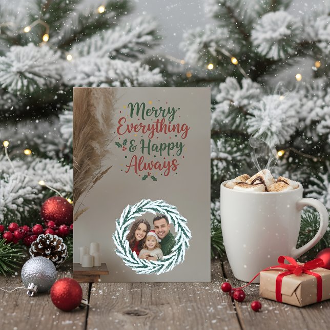Family Christmas Photo Card Inbjudningar (Skapare uppladdad)