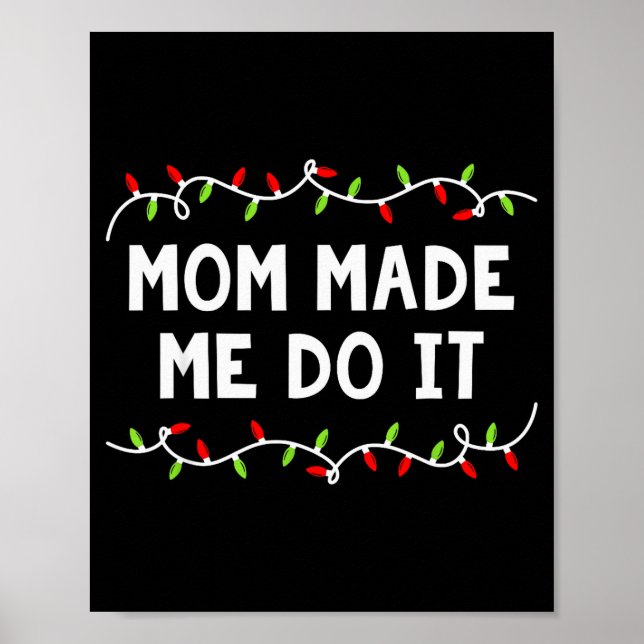 Family Christmas Shirt I Don't Do Matching Outfits Poster (Framsidan)