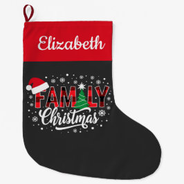 Family Christmas Stor Julstrumpa