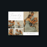 Family Collage Rustic Modern Anpassningsbar Wrappe Canvastryck<br><div class="desc">Bevara de dyrbara stunderna med personligens vägg. Gör en underbar gåva! Designad av Berry Berry Sweet. Besök vår webbplats på berryberrysweet.com om du vill veta mer om oss och vår fullt product linjer.</div>