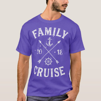 Family Cruise 2018, sommarsemestermatchningsgåva T Shirt