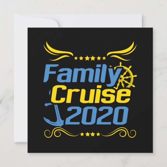 Family Cruise 2020 Cruise Frakt Cruising Family Va Inbjudningar (Framsida)