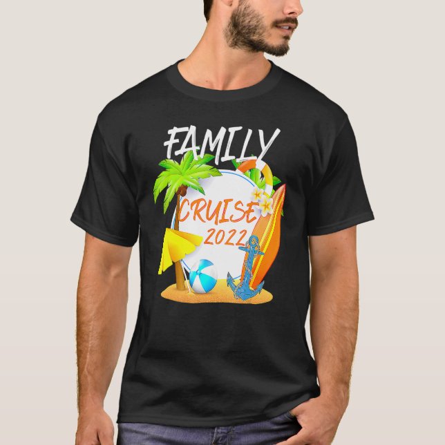 Family Cruise 2022 Matching Ocean Anchor Beach Oce T Shirt (Framsida)
