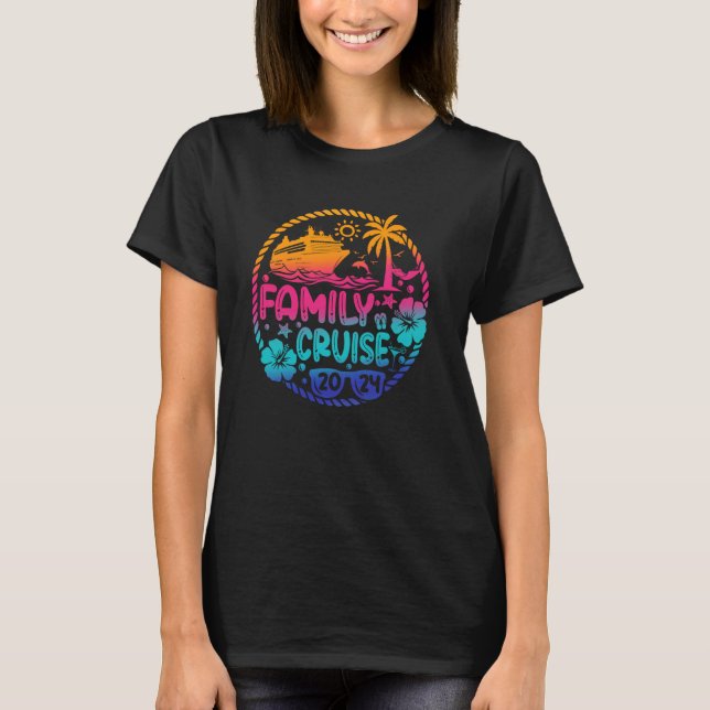 Family Cruise 2024 T Shirt (Framsida)