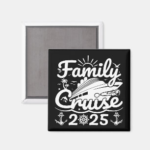 Family Cruise 2025 Coola Funny Family Resa Cruise Magnet